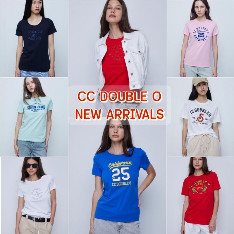 🔥cc-ooแท้จากช็อป🔥เสื้อยืดผู้หญิงลายกราฟฟิก ไซส์ xs-xl เช็คก่อนสั่ง