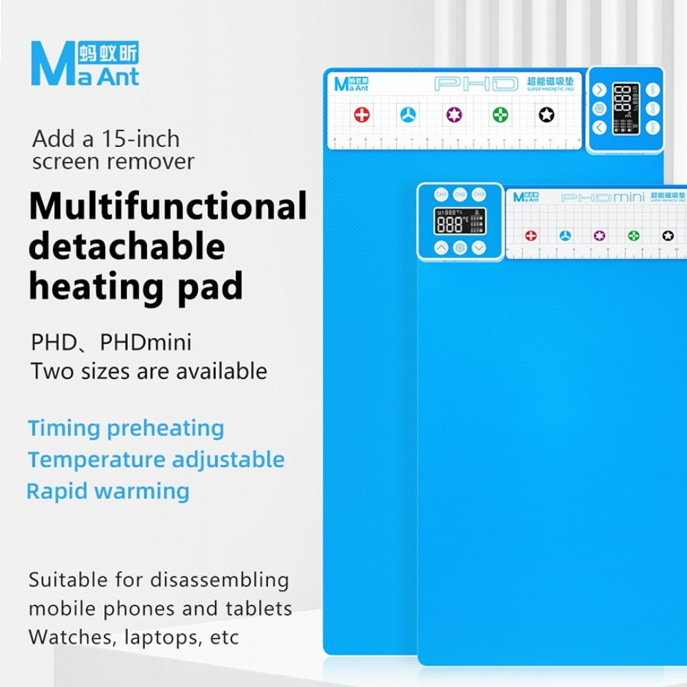 MaAnt PHD Series แผ่นซิลิโคนแยกความร้อนหน้าจอ LCD สำหรับโทรศัพท์มือถือ / แล็ปท็อป / แท็บเล็ต