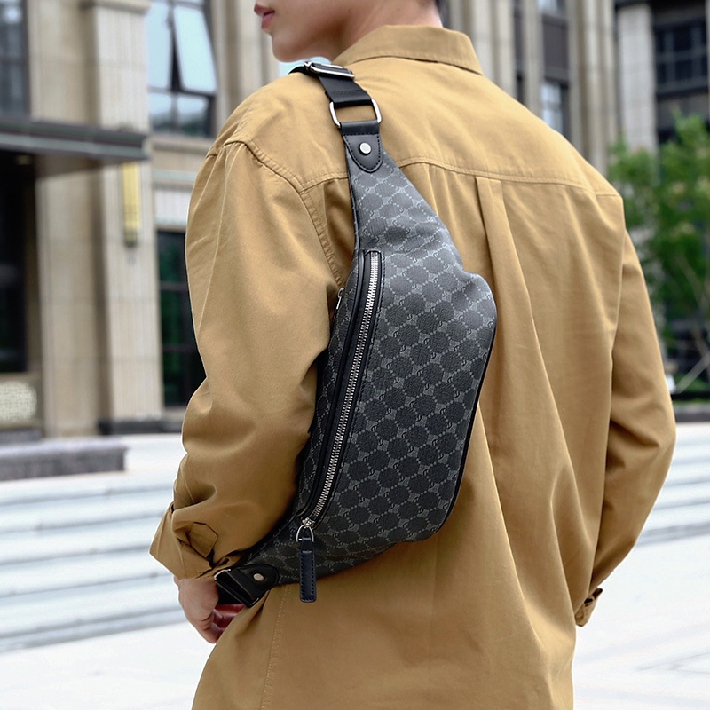 รุ่น KA60  กระเป๋า ผู้ชาย ผู้หญิง คาดอก คาดเอว สะพายไหล่ หนัง PU  ne213