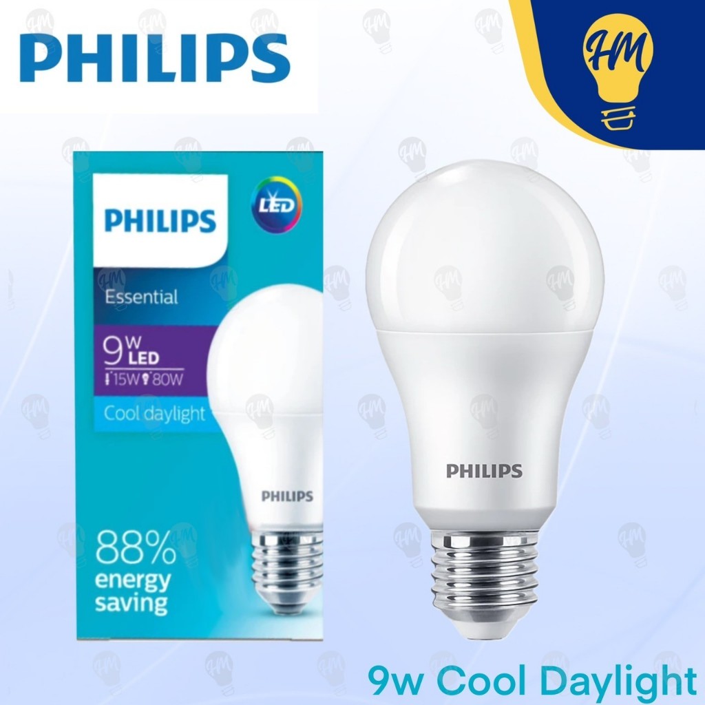 Philips หลอดไฟ LED รุ่น Essential 5W 7W 9W 11W 13W แสงขาว / แสงวอร์ม