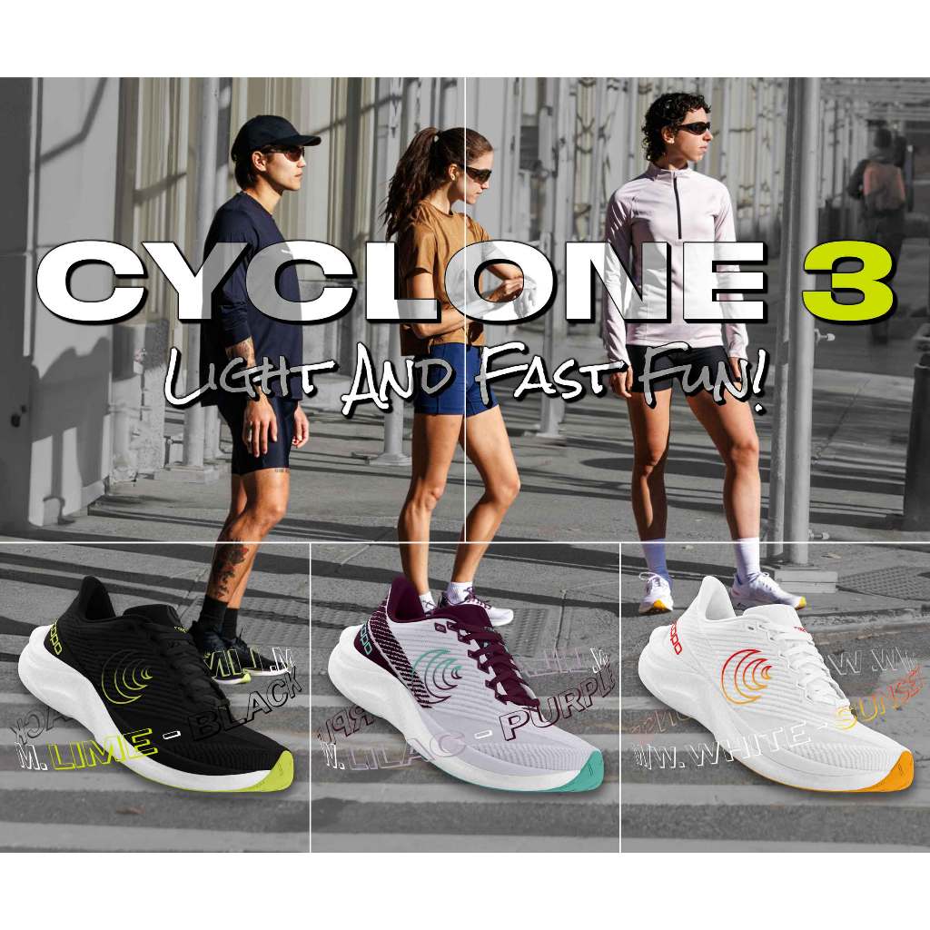 TOPO ATHLETIC ROAD CYCLONE 3 WOMEN'S RUNNING SHOES รองเท้ากีฬา วิ่งถนนผู้หญิง — صورة 2