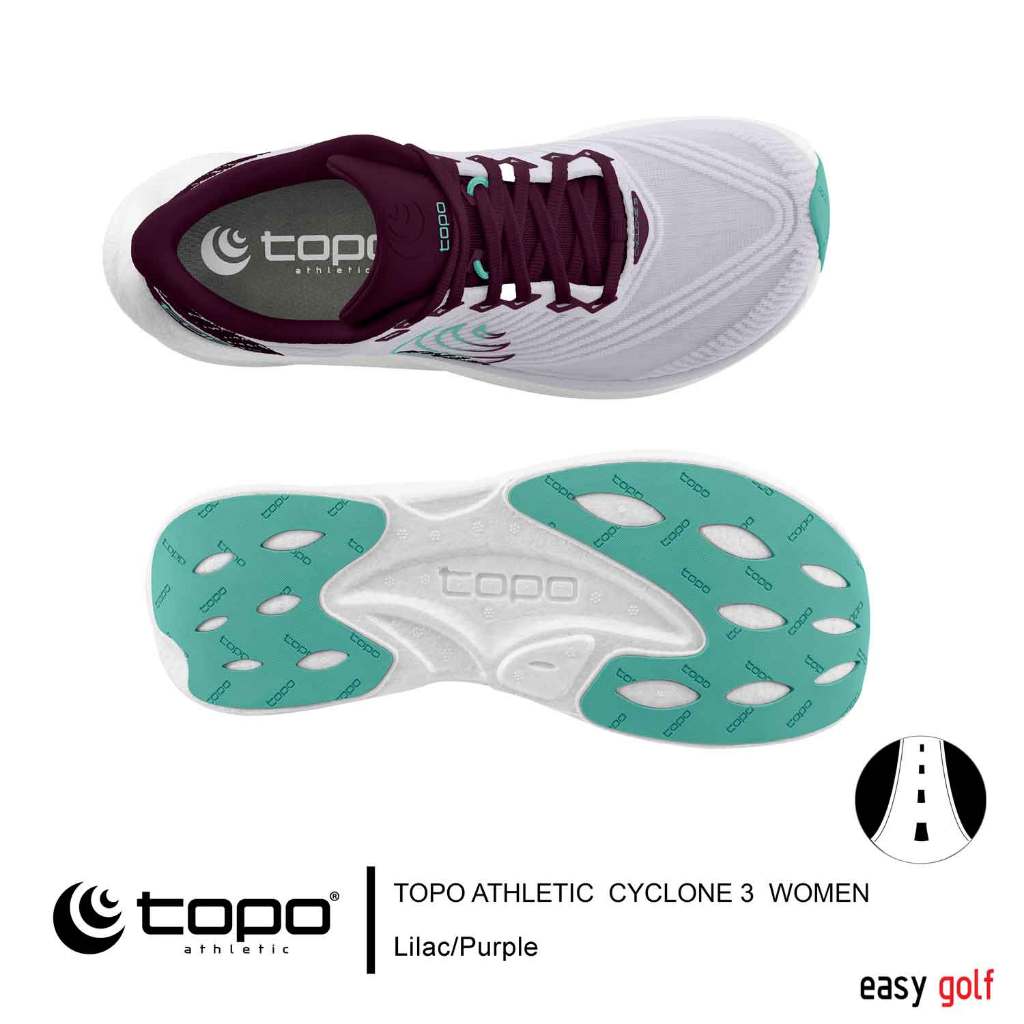 TOPO ATHLETIC ROAD CYCLONE 3 WOMEN'S RUNNING SHOES รองเท้ากีฬา วิ่งถนนผู้หญิง — صورة 8