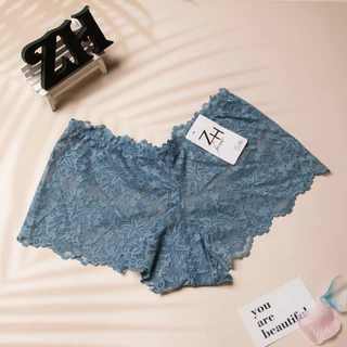 ZH.304 กางเกงชั้นในผู้หญิงขาสั้นลูกไม้ทั้งตัว สินค้าพร้อมส่ง