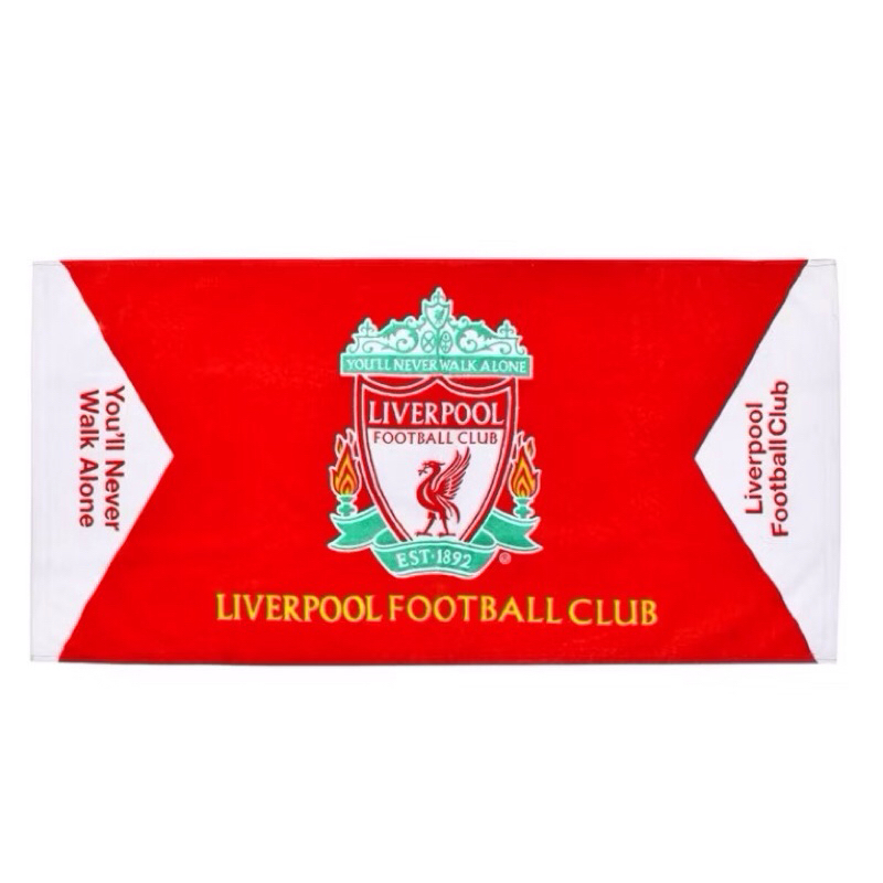 ผ้าเช็ดหน้า ผ้าเช็ดหัว ลิเวอร์พูล ลิขสิทธิ์แท้ (16 x 27 นิ้ว) Liverpool Football Club Licensed 's Fa