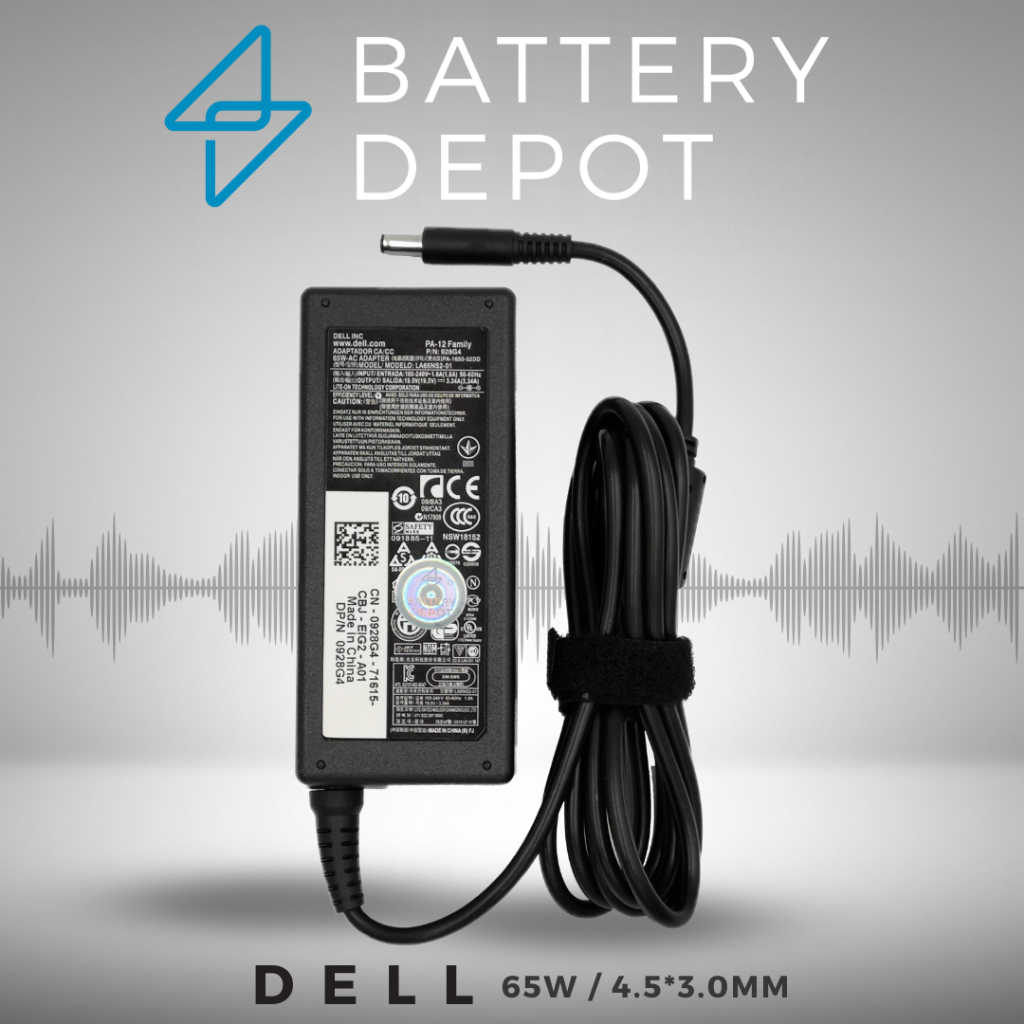 Dell Adapter Inspiron 20 3064 3052 3277 All-In-One / Inspiron 22 3264 AIO 65W 4.5 สายชาร์จ เดล, อะแด