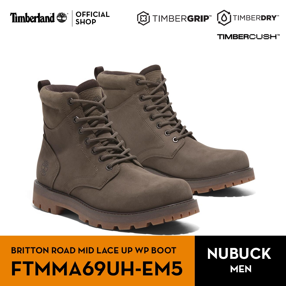 Timberland Men’s Britton Road Mid Lace-Up Waterproof Boot รองเท้าผู้ชาย (FTMMA69UH-EM5)