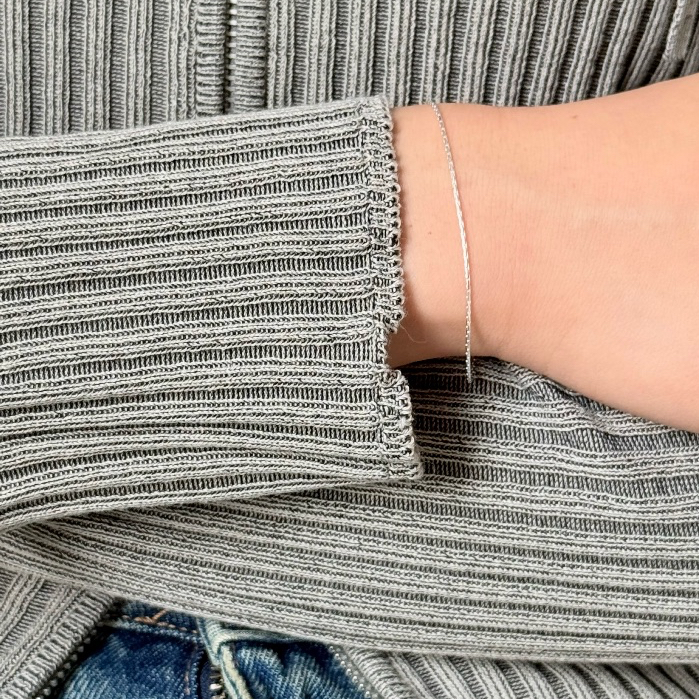 (bracelet,สร้อยข้อมือ) : CUTTING BRACELET SILVER925 / สร้อยข้อมือเงินแท้ กำไลข้อมือเงินแท้ | YOUR WISHLIST