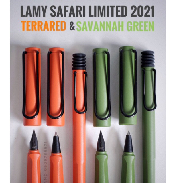 **พร้อมส่ง หายากละน้า** Lamy original Savannah and Terrared 2021 ปากกา ลามี่ เขียว ส้ม  terracotta คลิปดำ