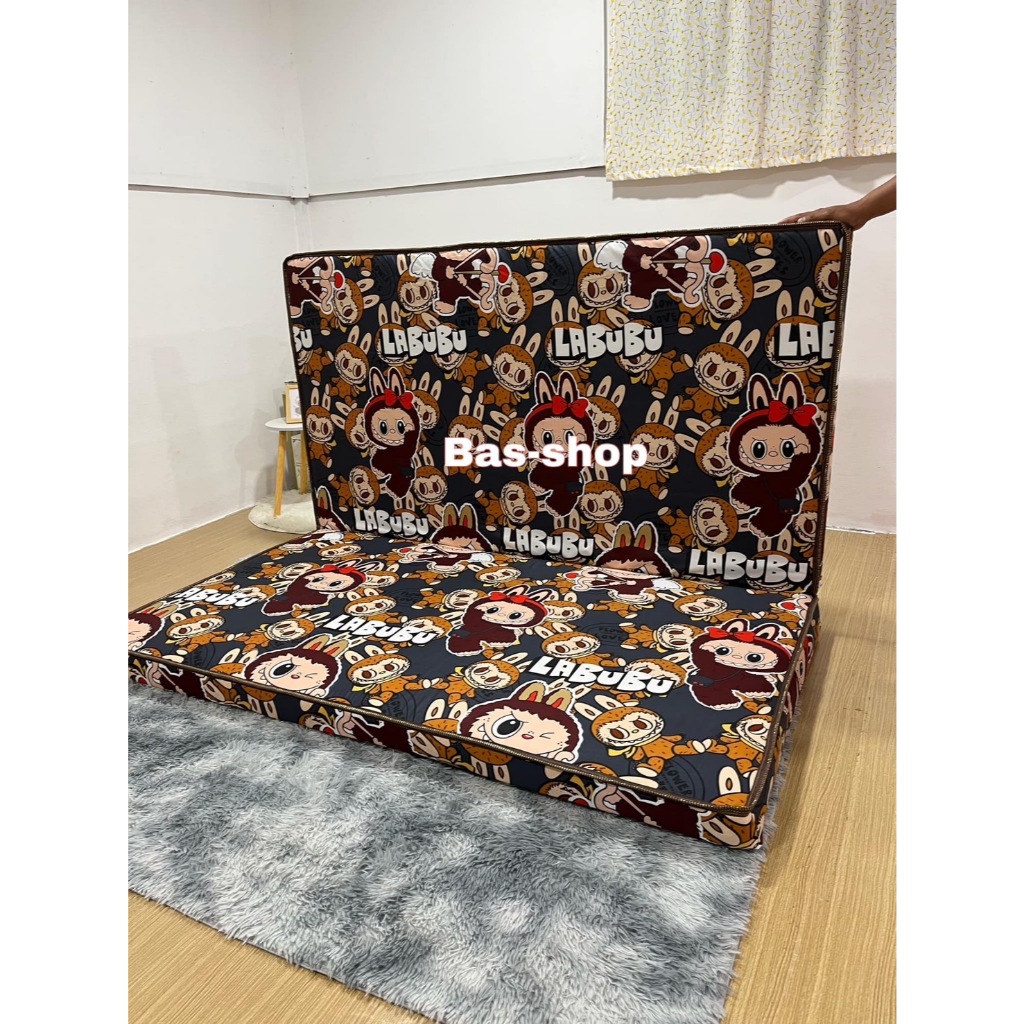 ฟูกที่นอนพับได้ หนา 4 นิ้ว ใยอัดแน่น นอนแล้วไม่ปวดหลัง