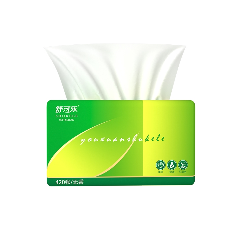 [฿8/ห่อ]DEDEE Air-cushion GB/T 20808 กระดาษทิชชู่ หนา 4 ชั้น 420 แผ่น