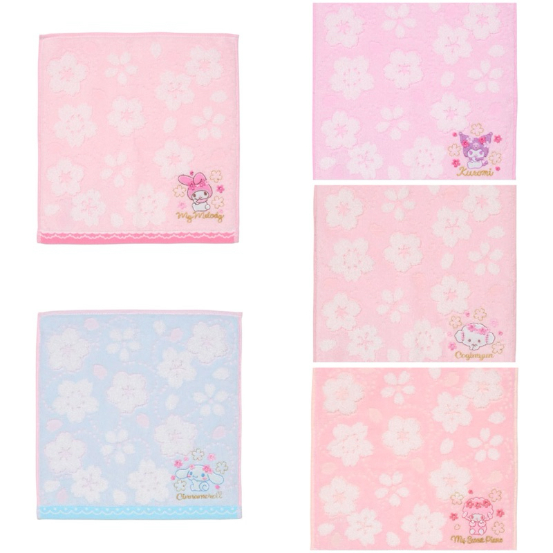 ผ้าเช็ดหน้า Sanrio Sakura มีให้เลือก 5 แบบของแท้💯