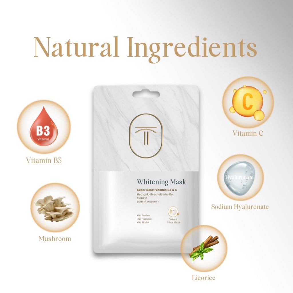 Thames เธมส์ มาสก์หน้า แผ่นมาสก์หน้า บำรุงผิว มีให้เลือก 3 สูตร สูตร Whitening, Soothing & Collagen Plus, Anti-Aging