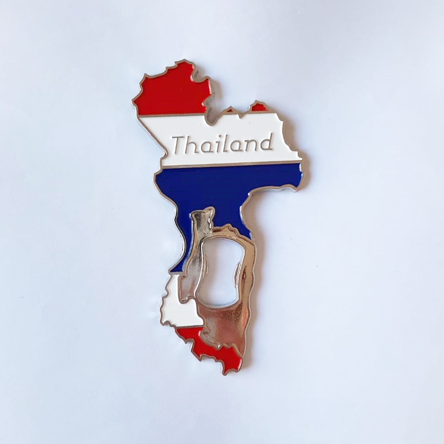 2 in 1 ที่เปิดขวดและเป็นแม่เหล็กติดตู้เย็นรูปแผนที่ประเทศไทย เก๋ แปลก สวย ของฝากไทย ของที่ระลึกจากไทย ของตกแต่งตู้เย็น