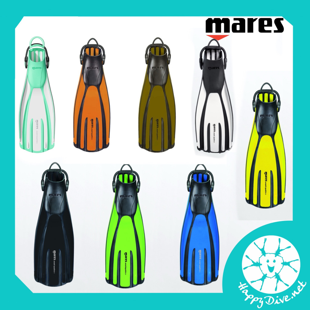 Mares Avanti Quattro + Fins ฟินดำน้ำรุ่นยอดนิยมของมาเรส , Open heel Fins - ฟินดำน้ำ ตีนกบดำน้ำ