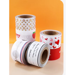 (พร้อมส่ง)พลาสติกแข็งพันเค้ก(1กิโลกรัม/ม้วน)ลายสไตล์เกาหลี