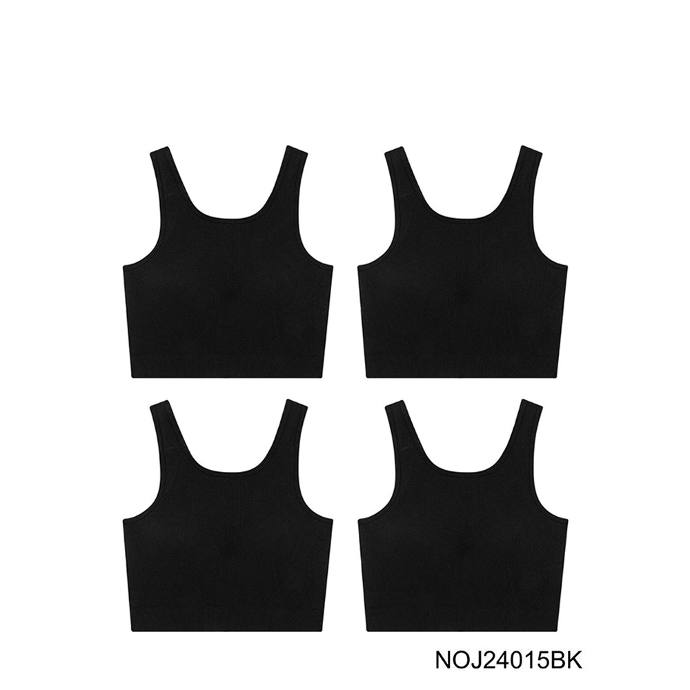 Sabina Bra Tops (Set 4 ชิ้น) [Online Exclusive] Loungewear เสื้อกล้าม รหัส NOJ24015BK - สีดำ