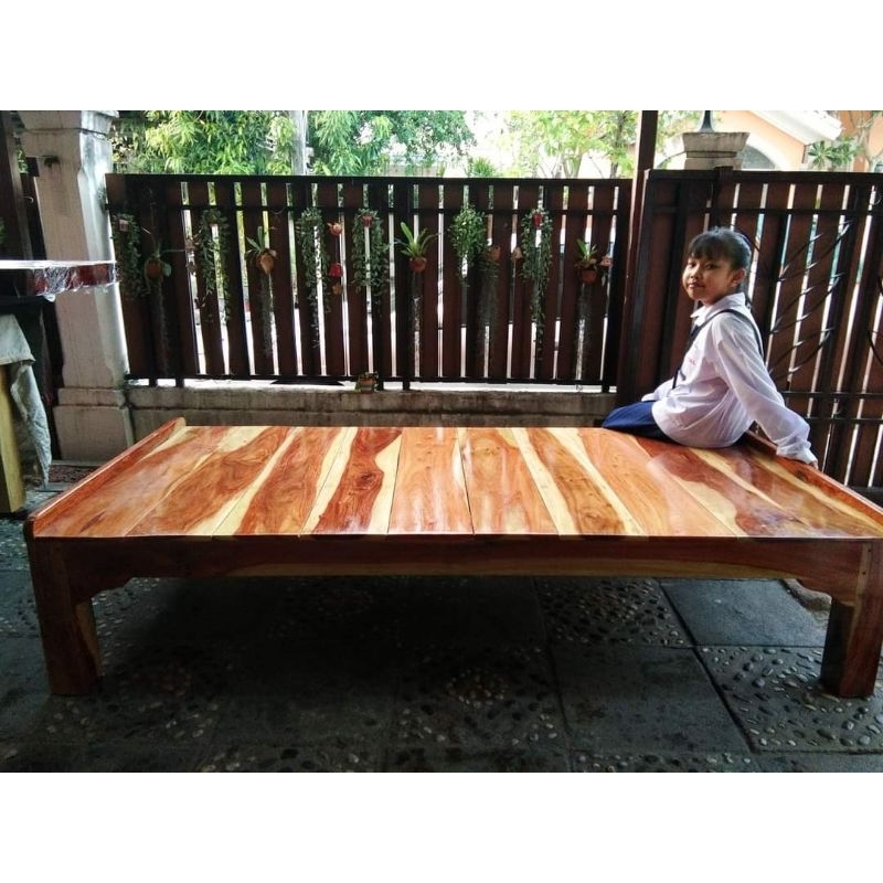 เตียงไม้ประดู่  ก100cmxย200cmxส40cm