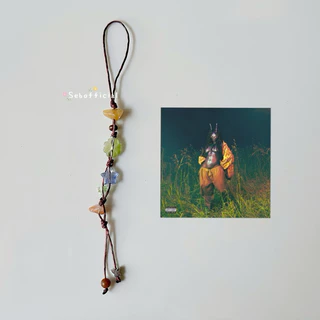 Sebofficial | Phone charm | สายคล้องโทรศัพท์มือถือเชือกเทียนถัก สายคล้องกล้องถ่ายรูป ไดอารี่ พวงกุญแจ ออกแบบตามปกเพลง 🗝