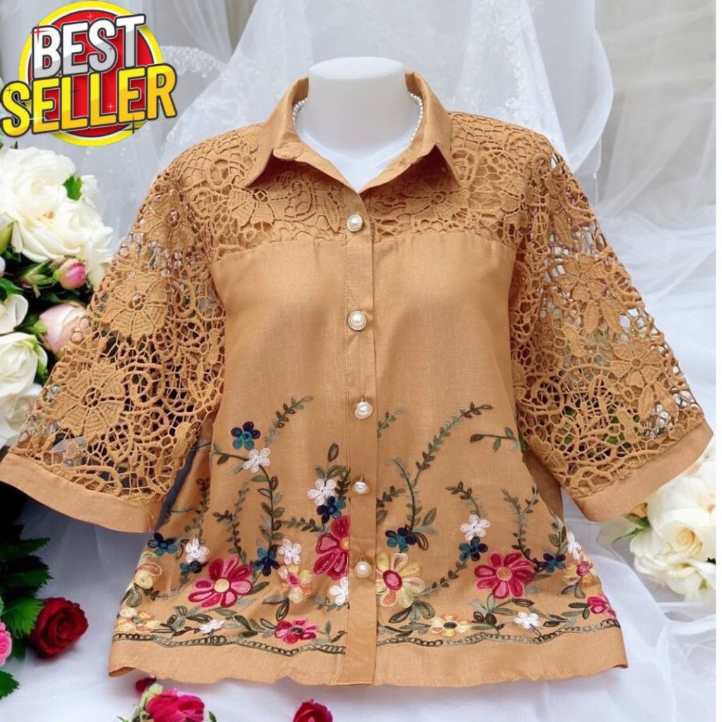 เสื้อเชิ้้ตผ้าลินิน งานปักแท้ 100% ใส่สบายไม่ร้อน ทรงสวย อก 42,46 นิ้ว ใส่เที่ยว ออกงาน ฝากญาติผู้ใหญ่
