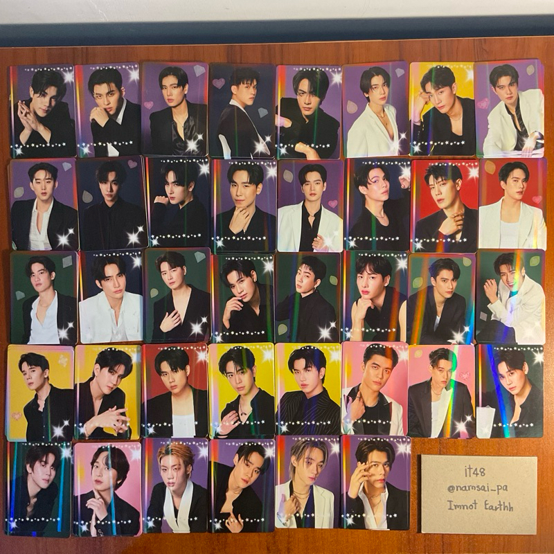 [ พร้อมส่ง ] แรนด้อมการ์ด GMMTV BOYS : BLACK IN COLOR COLLECTIBLE RANDOM CARD ใบเดี่ยว