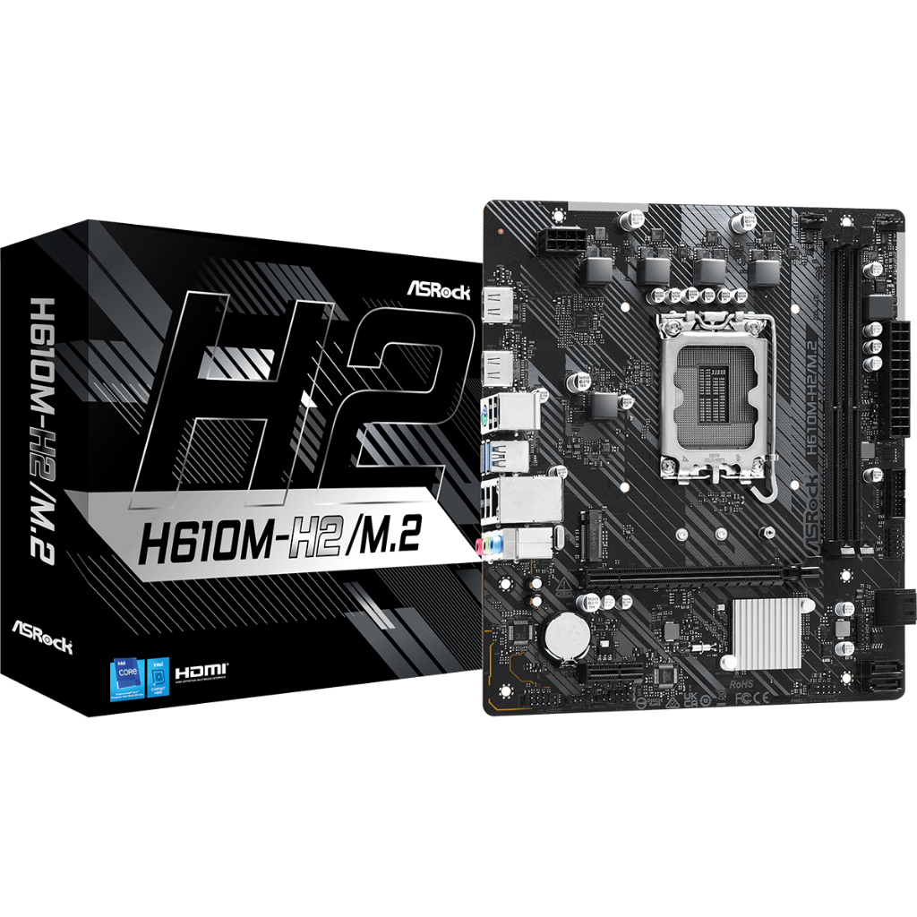 MAINBOARD (เมนบอร์ด) ASROCK H610M-H2/M.2 DDR4 (INTEL SOCKET 1700 MICRO-ATX)