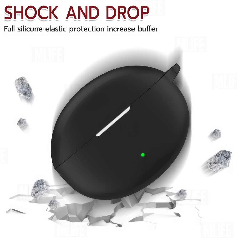 MLIFE - เคส OPPO Enco Air 4 Pro / Enco Air 4 เคสกันรอย เคสหูฟัง สายคล้องคอ หูฟังไร้สาย หูฟังบลูทูธ - Earphone Case Cover - รูปที่ 3