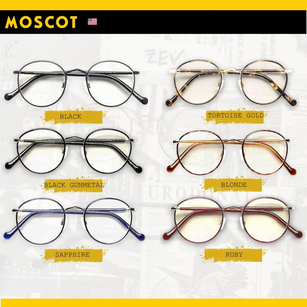 แว่นตา MOSCOT ZEV ของแท้ รับประกันนาน 1 ปี