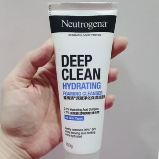 นูโทรจีนา โฟมคลีนเซอร์ 100/150กรัม Neutrogena Deep Clean Foaming Cleanser 100g/150g