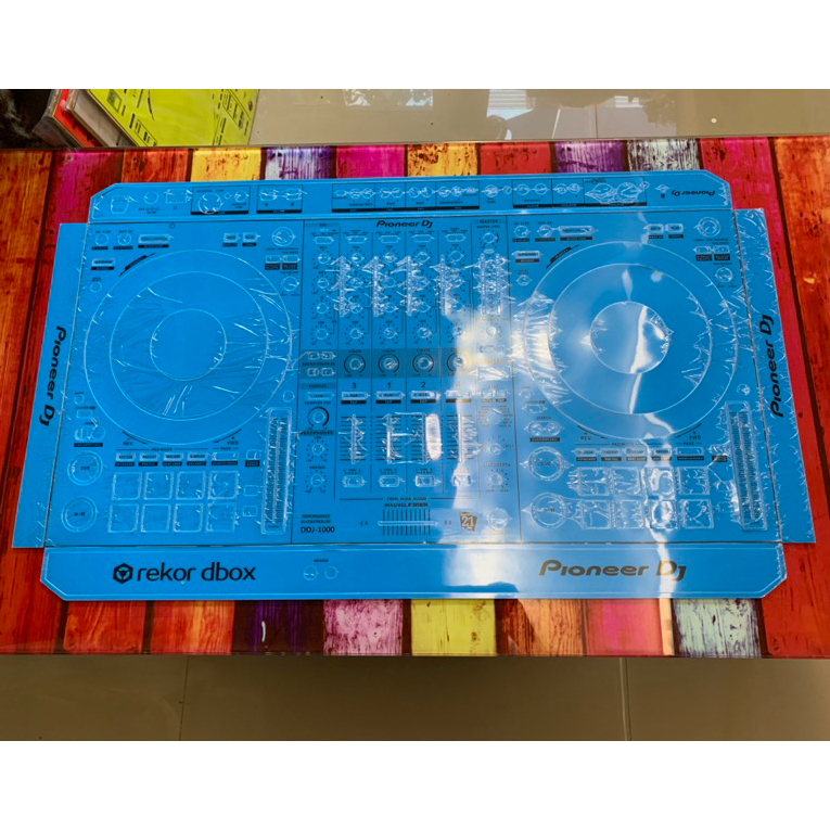 Skin cover dj for DDJ 1000 สีนำ้เงิน สติกเกอร์ สำหรับเครื่องเล่นDJ รุ่น DDJ 1000