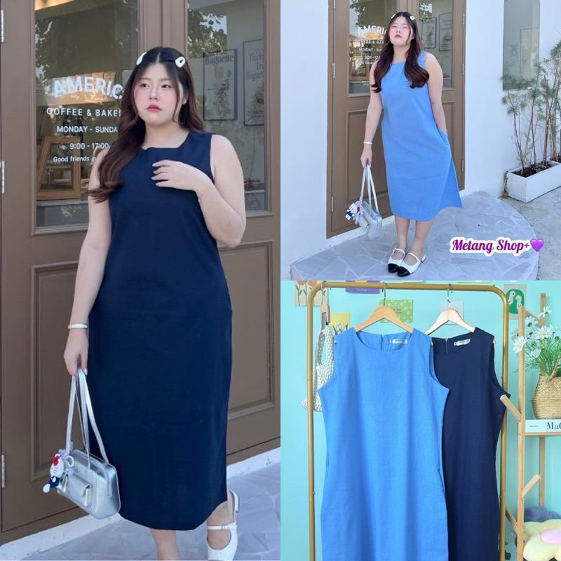 (อก40-52) เดรสคนอวบใส่สบาย เดรสสาวอวบอ้วน ชุดเดรสแฟชั่นเนื้อผ้าดีใส่สบาย เสื้อผ้าแฟชั่นสาวอวบอ้วน fashionplussize