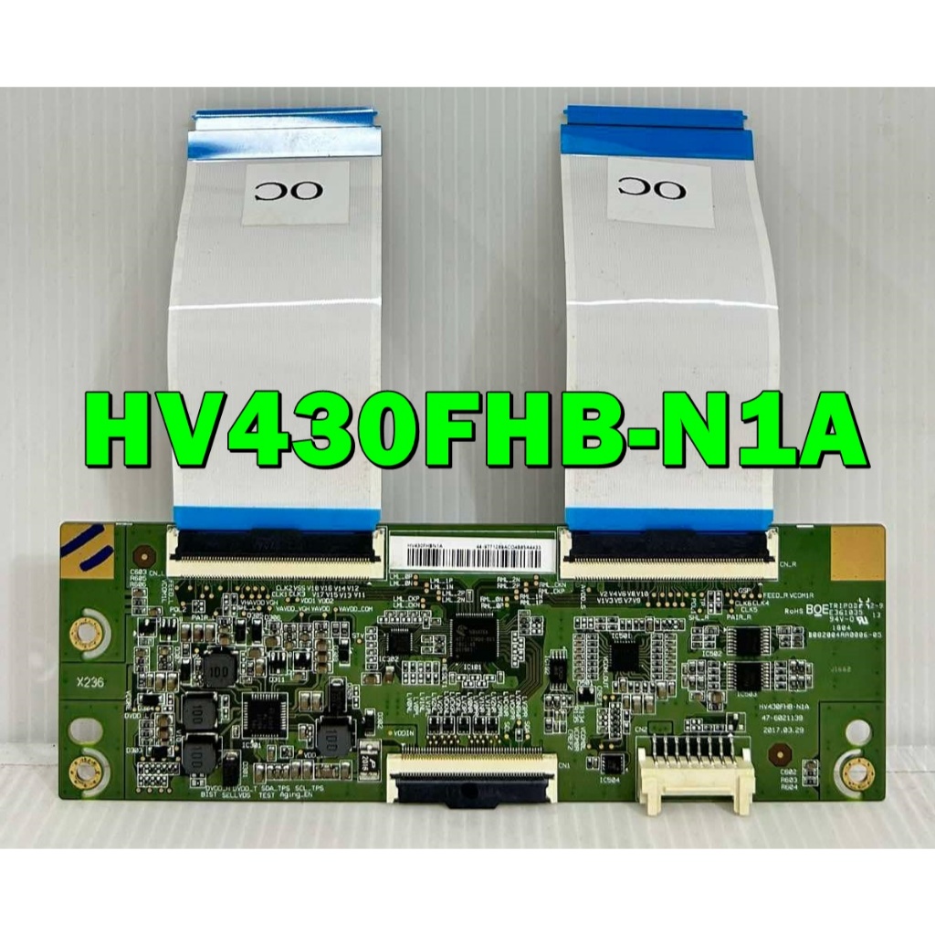 ทีคอน SAMSUNG  รุ่น UA43N5003AK / UA43J5202AK พาร์ท HV430FHB-N1A อะไหล่ ของแท้ถอด มือ2