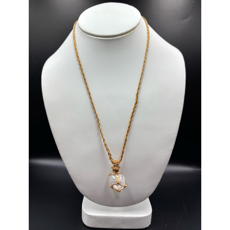 beautiful Natural Rough stone necklace.Aqumarine stone,selenite stone , Ruby zoisite