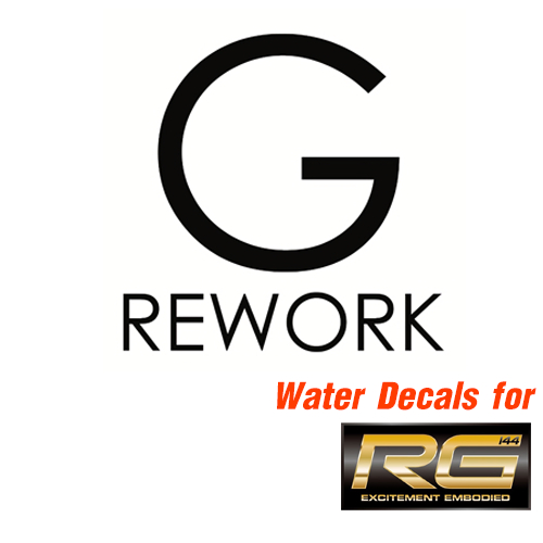 พร้อมส่ง ดีแคลลอกน้ำ G-rework ใช้ติดบนตัวหุ่นแทนสติ๊กเกอร์ สำหรับรุ่น RG