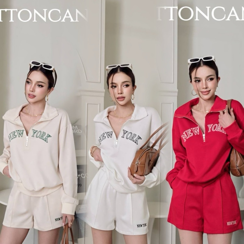 #COTTON CANDY 🍭เซตสปอร์ตคอซิป อกนิวยอร์ก New Newyork nano sport