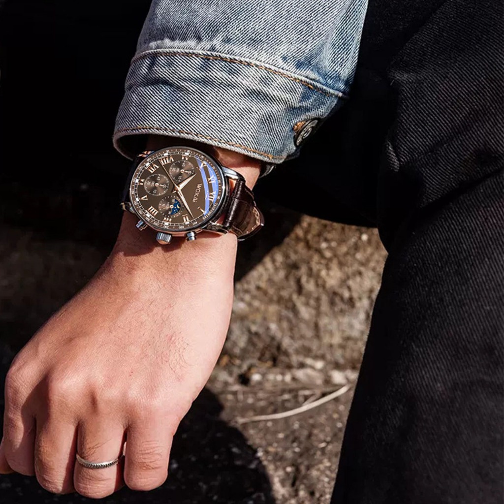 นาฬิกาข้อมือผู้ชาย ผู้หญิง สายหนัง สายเหล็ก แฟชั่น watch ของถูก ลดราคา ของแท้ สวย เท่ รับประกัน ของดี ทรงกลม ทนทาน