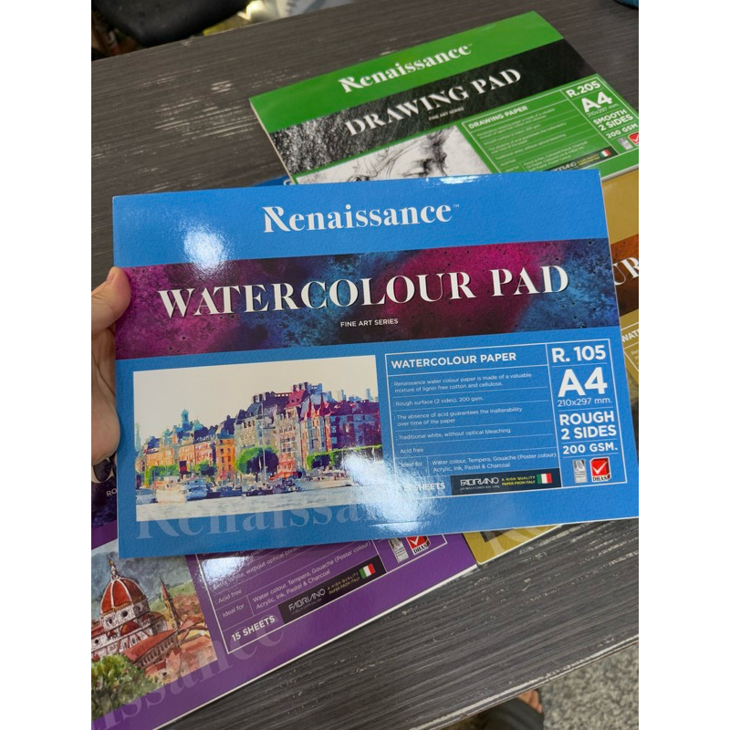 Renaissance สมุดสเก๊ตและสีน้ำA4/A3 รุ่น R205/R105/R605/R305 และR102/R202/R602 - รูปที่ 4