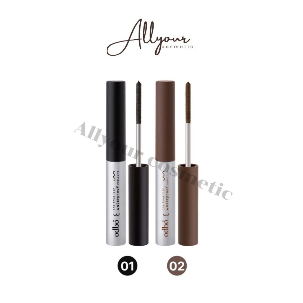 (ของแท้) มาสคาร่าโอดีบีโอ ODBO ONE TRUE LASH WATERPROOF MASCARA กันน้ำหัวสลิมโอดีบีโอ OD9010
