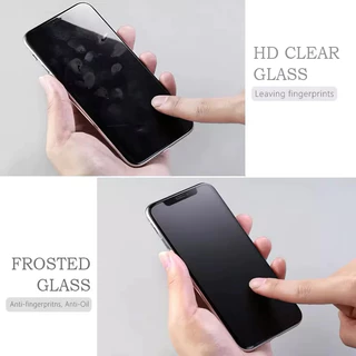 ฟิล์มกระจกเต็มจอ ด้าน (AG) for iPhone 11 15 16 17 14 13 12 Pro Max ไอโฟน 17 11 12 13 14 14 Pro 7 8 14 15 Plus XR X XS