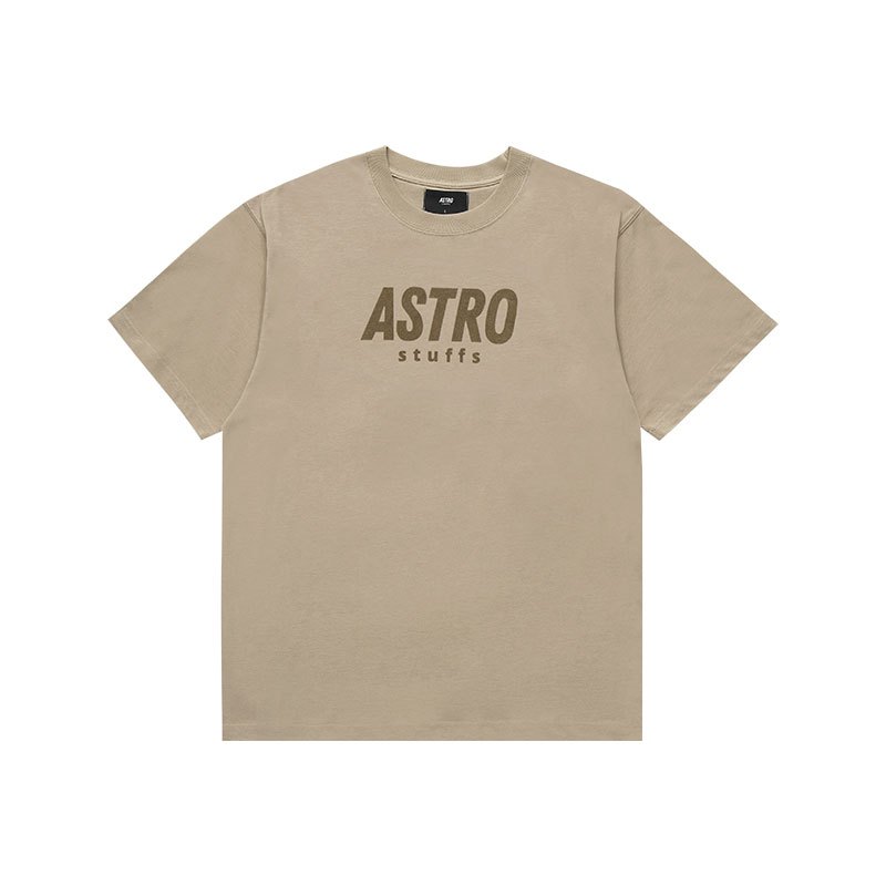 Astro Stuffs تيشيرت واسع بالشعار قطن BCI — صورة 5