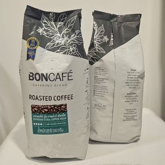 BONCAFE กาแฟเม็ดคั่วเข้ม อารบิก้า 100% เอสเพรสโซ่ ดูไบ แคทเทอริ่ง สไตล์อาราเบียน • Espresso Dubai Catering 1 KG