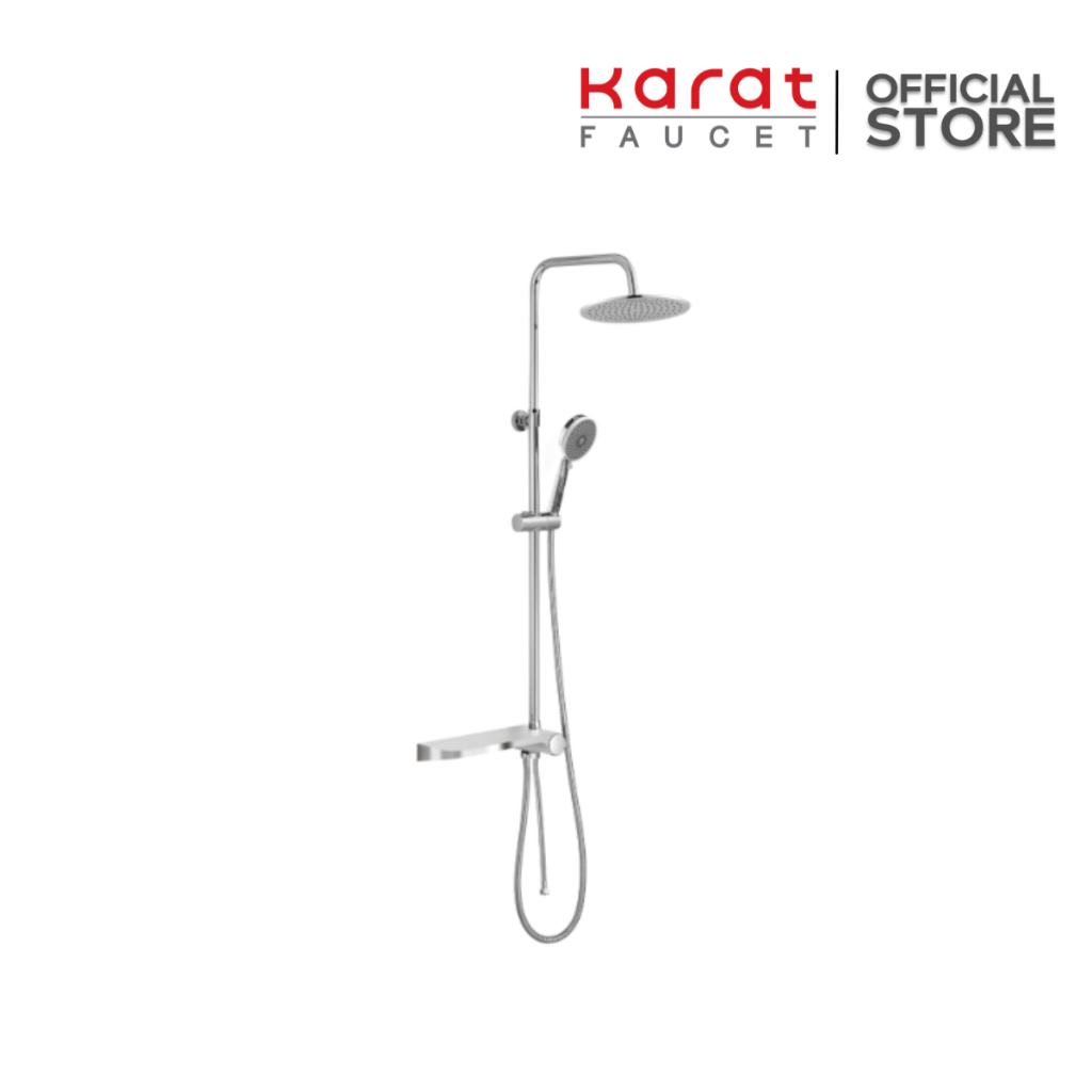 Karat Faucet ชุดฝักบัวเรนชาวเวอร์ พร้อมฝักบัวสายอ่อนปรับน้ำ 3 ระดับ รหัส KRS-029-623-50