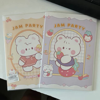(ยกโหล 12 ชิ้น) No.544 สมุดลายการ์ตูนน่ารัก ขนาด A5 มีปกขุ่นเคลือบ สุ่มลาย (มีลายมากกว่าในรูป)