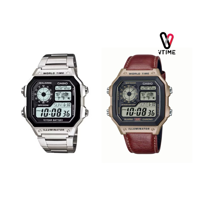 CASIO นาฬิกาข้อมือผู้ชาย รุ่น AE-1200WHD-1A |AE-1200WHL-5A