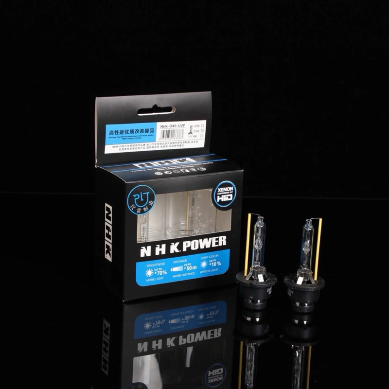 NHK หลอดไฟหน้า Xenon NHK (blue Version) H7/H1/H11/HB4/HB3/D1S/D2H/D2R/D3s/D4S