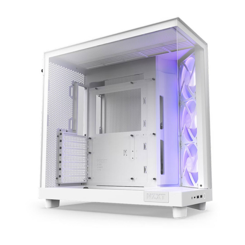 CASE NZXT H6 FLOW RGB WHITE : CC-H61FW-R1