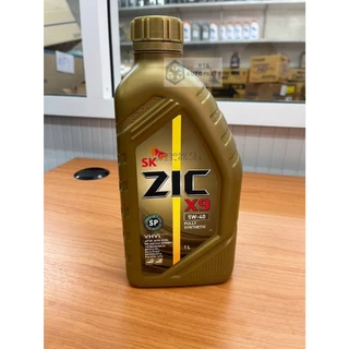 ZIC X9 เบนซิน 5W40 น้ำมันเครื่องยนต์เบนซินสังเคราะห์แท้ 100% SAE 5W40 API SP ขนาด 1 ลิตร (00002100)