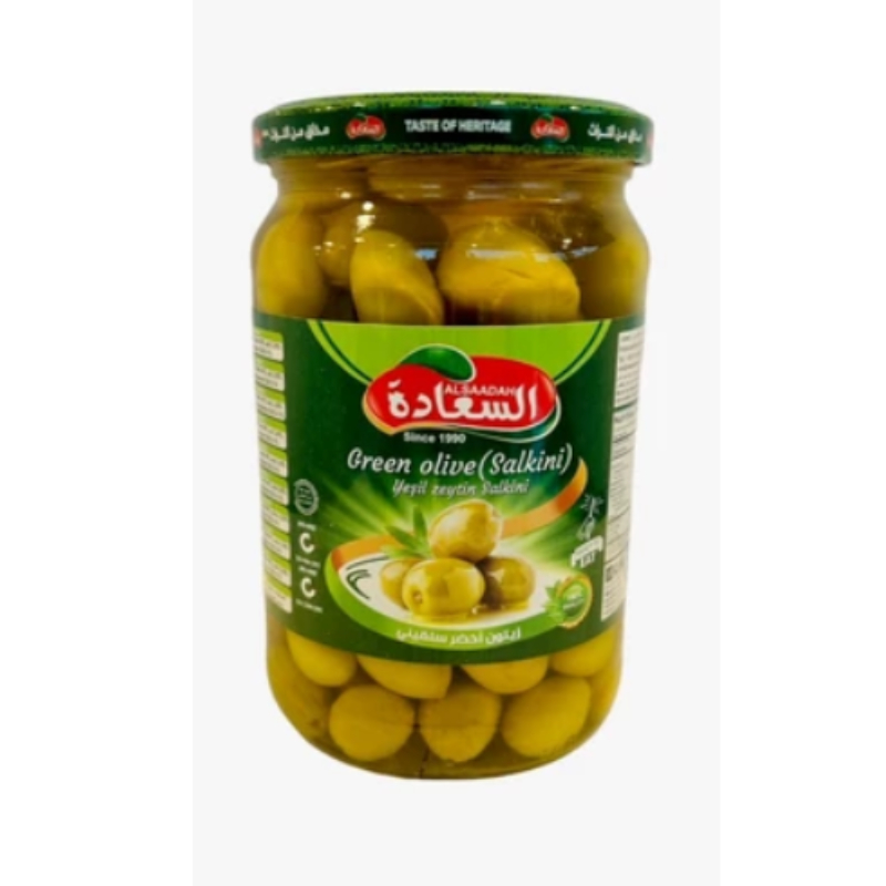 อัลซาอาดาห์ มะกอกเขียวซัลกินี 660 กรัม - Green Olives Salkini 660g Alsaadah brand