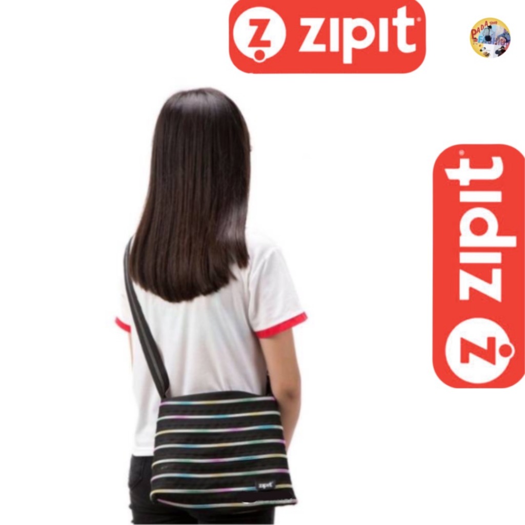 ZIPIT แท้ กระเป๋าสะพายข้างซิปสีรุ้ง,กระเป๋าทำจากซิปเส้นเดียว,กระเป๋า DIY ทำจากซิป,แท้จากสหรัฐอเมริกา