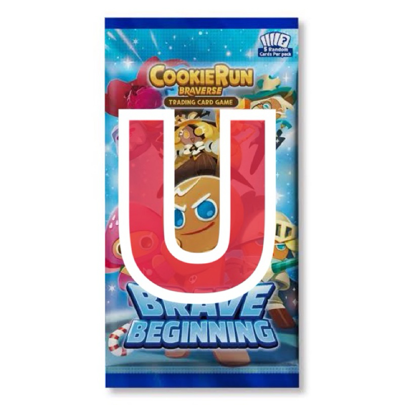 CookieRun Braverse TCG (U)สีเเดง : Brave Beginning (Eng Ver.) การ์ดคุกกี้รัน