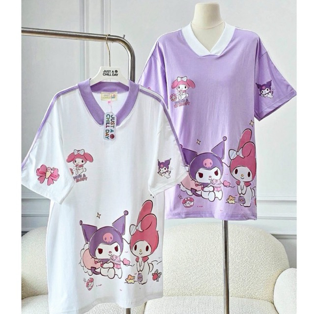 ◡̈ เสื้อป้ายJust คอวีคุโรมิและลิตเติ้ลทวิน /อก44“